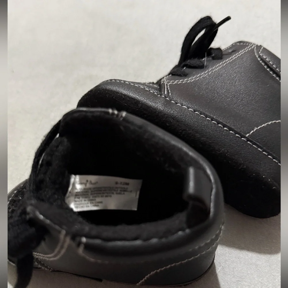 Baby Shoe Bundle 2p 9-12 Months - Blue Loafers & Black Boots